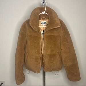 Apparis Camel Faux Fur Coat